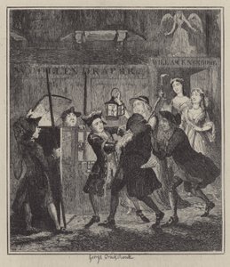 Illustration til Jack Sheppard (gravering) af George (after) Cruikshank