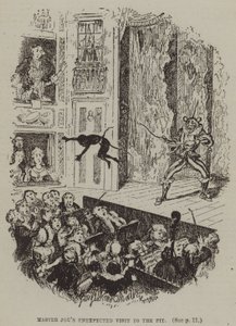 Mester Joes uventede besøg i hulen (gravering) af George (after) Cruikshank