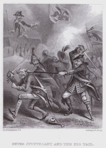 Peter Stuyvesant og grisens hale (gravering)