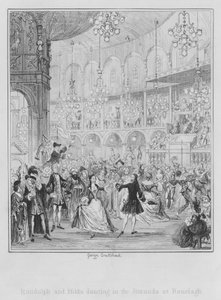Randulph og Hilda danser i Rotunden ved Ranelagh (gravering) af George (after) Cruikshank