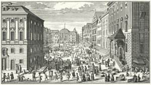 En udsigt over Wien i år 1725 (gravering)