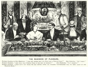 Punch tegneserie: The Business of Pleasure (gravering) af George (after) Du Maurier