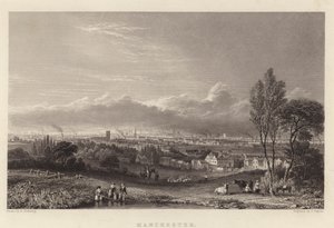 Manchester (gravering) af George (after) Pickering