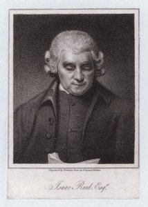 Isaac Reed, engelsk litterær redaktør og bogsamler (gravering)
