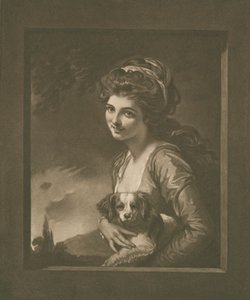 Lady Hamilton som Nature (litho)