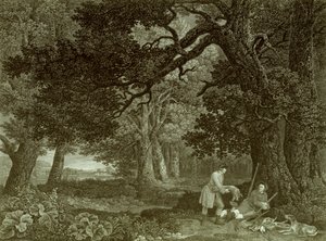 A Repose after Shooting, Plade 4 (gravering)