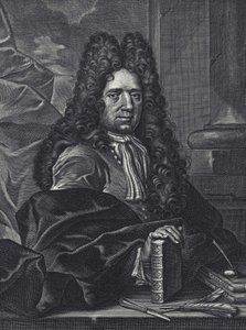 Portræt af George Shelley Engelsk kalligraf fra det 18. århundrede gravering af George Bickham. af George (c.1706–71) Bickham