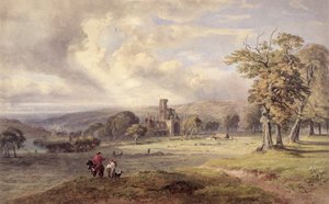Udsigt over Kirkstall Abbey, Leeds