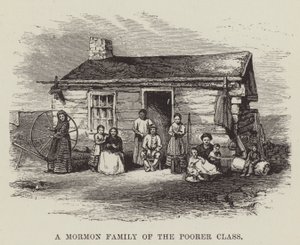 En mormonfamilie fra den fattigere klasse af George Augustus Sala