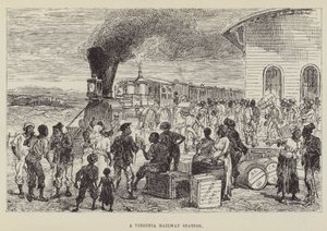 En jernbanestation i Virginia af George Augustus Sala