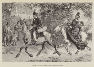 En slavehandel vender tilbage fra Market af George Augustus Sala