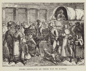 Sorte emigranter på vej til Kansas af George Augustus Sala