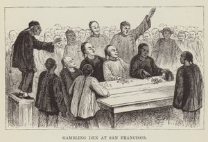 Gambling Den at San Francisco af George Augustus Sala