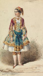 Pige i nær-østlig kostume af George Augustus Sala