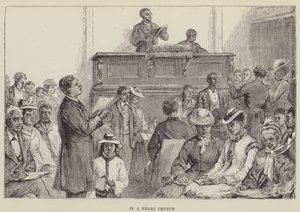 I en sort kirke (gravering) af George Augustus Sala