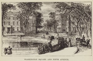 Washington Square og Fifth Avenue af George Augustus Sala