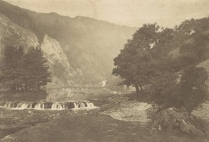 Indgang til Dove Dale, Derbyshire, 1880