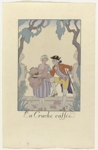 Falbalas og Fanfreluches for 1925: La Cruche caffée af George Barbier