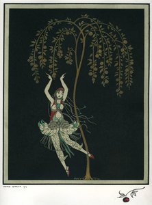 Tamara Karsavina i balletten Ildfuglen af I. Stravinsky af George Barbier