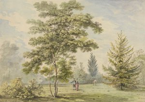 Akacietræet - figurer i en park af George Barret