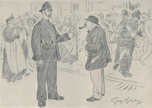 Politiet og folket, 1920 af George Belcher