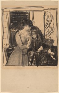 Anne og hendes mor af George Bellows
