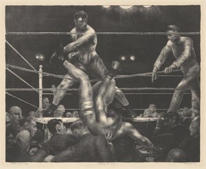 Dempsey og Firpo af George Bellows