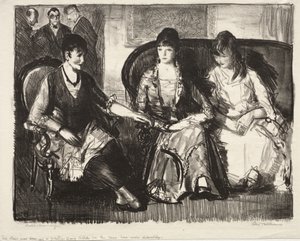 Elsie, Emma og Marjorie, »First Stone« af George Bellows
