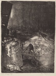 Hungry Dogs, anden sten af George Bellows