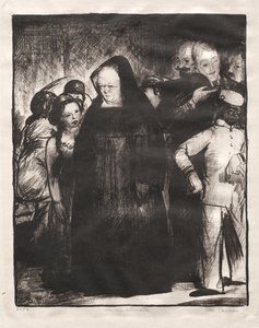 I en elevator af George Bellows