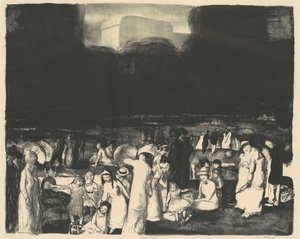 I parken, mørke af George Bellows