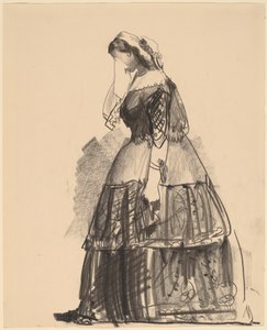 Dame af 1860 - Skuespillerinden af George Bellows