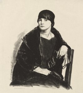 Portræt af fru R. af George Bellows