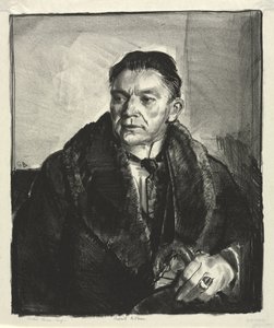 Portræt af Robert Aitken, Second Stone af George Bellows