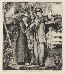 "Gør jer klar, Amerika!" af George Bellows