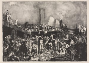Ved floden af George Bellows