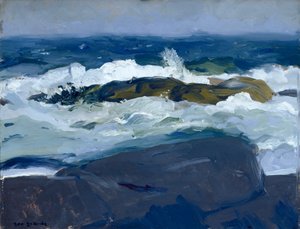 Rock Reef, Maine af George Bellows