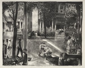 Seksten East Gay Street af George Bellows