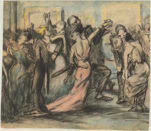 Society Ball [vers] af George Bellows