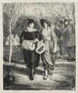 Forår, Central Park af George Bellows