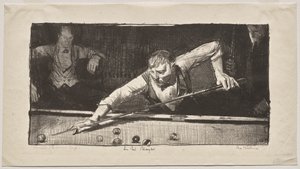 Billardspilleren af George Bellows