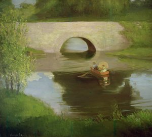 Central Park (olie på lærred) af George Benjamin Luks