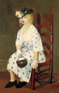 Den prikkede kjole, 1927. af George Benjamin Luks