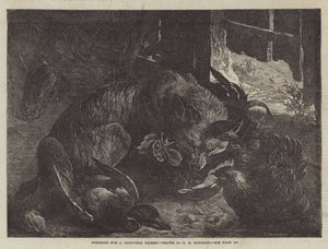 Fodersøgning til en julemiddag af George Bouverie Goddard