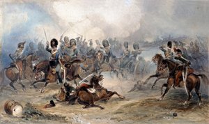 Kaptajn Norman Ramsay, Royal Horse Artillery, galopperede sine tropper gennem den franske hær i sikkerhed i slaget ved Fuentes de Onoro, 1811