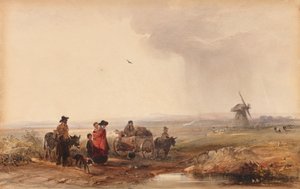 Gypsy Camp, Holland, 1800-tallet.