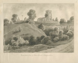 Alton Church: sepia drawing, 1841dani