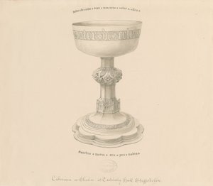 Teddesley Park - Chalice: pentegning, nd [?1800-tallet] (tegning)