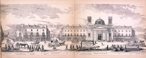 Panorama over London, 1849 af George C Leighton