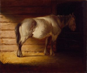 Old Field Horse, af 1856 (olie på lærred) af George Caleb Bingham